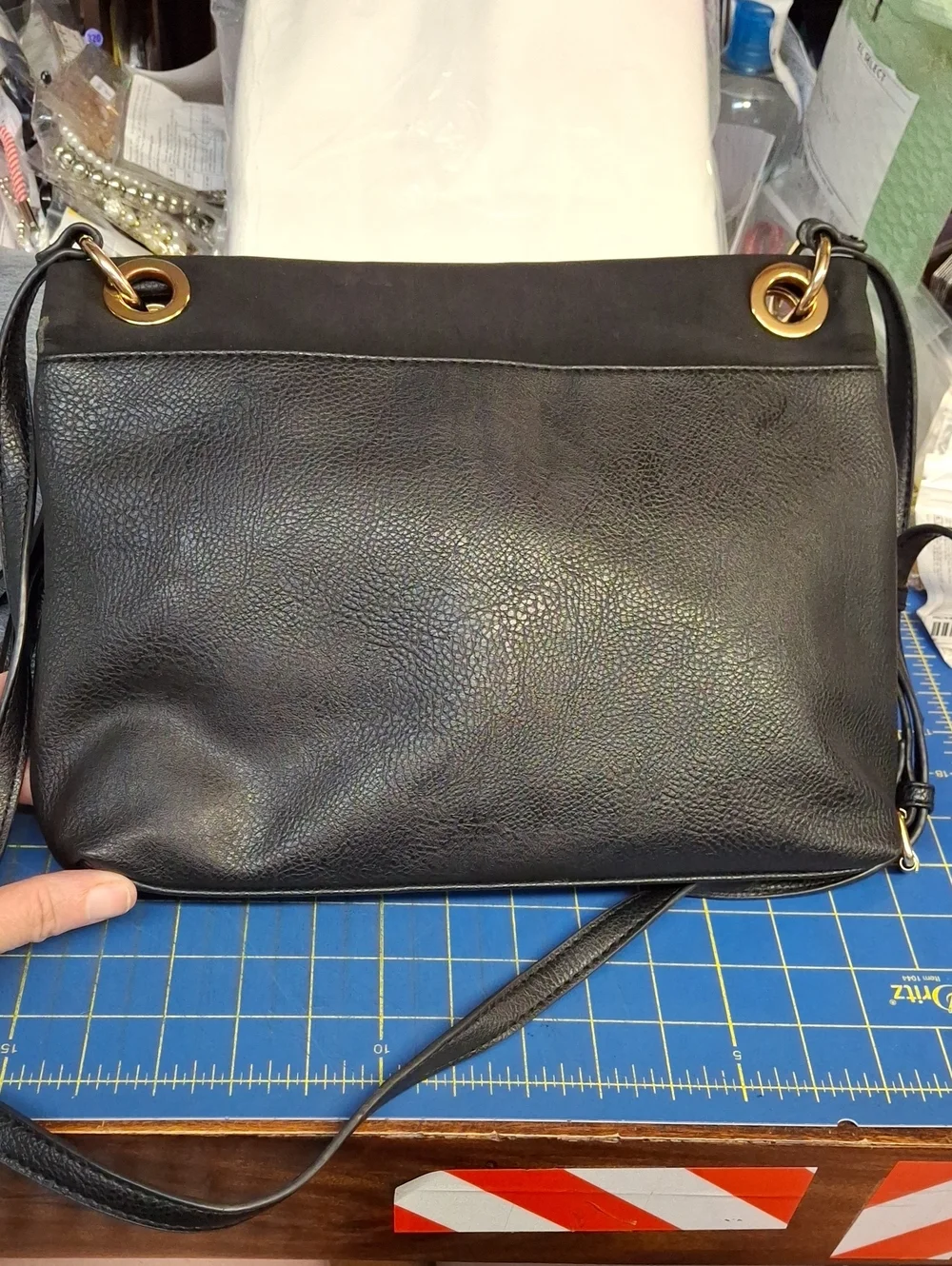 Black 12x9x2.5 Crossbody Shoulder Bag Preloved